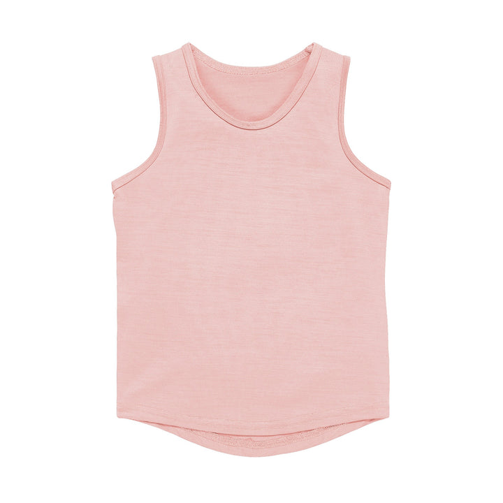 bleikur ullar nærbolur, merino ull, mjúk barnaföt, hlý barnaföt, smalls merino, föðurland, larílei, larí lei