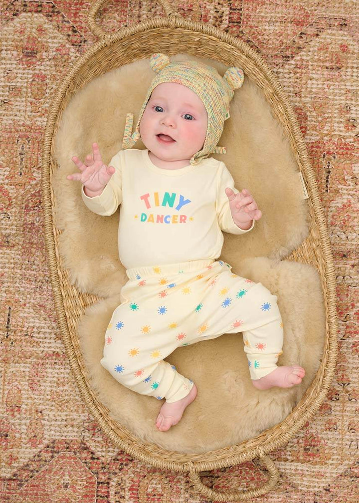 Buxur / Harem buxur / kremlitaðar  buxur / GOTS vottað / lífræn bómull / mjúk barnaföt / barnaföt / 
ungbarnaföt | LaríLei - Larí Lei | sniðug gjöf / sængurgjöf / skírnargjöf