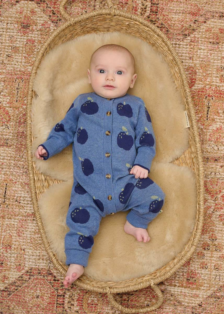 Prjónaður heilgalli, mjúk barnaföt, bómullargalli, heilgalli, The Bonnie Mob, ungbarnaföt, barnaföt – LaríLei, Larí Lei, sniðug gjöf, skírnargjöf