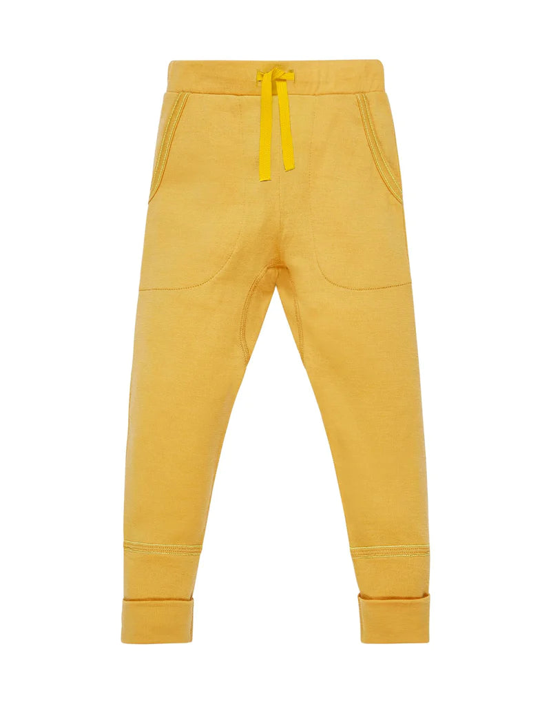 Mjúk barnaföt / ullarföt / merino ullarföt / merino ull / mjúk ullarföt / gular buxur / sinnepsgulur / karrígulur / Smalls Merino / LaríLei / Larí Lei