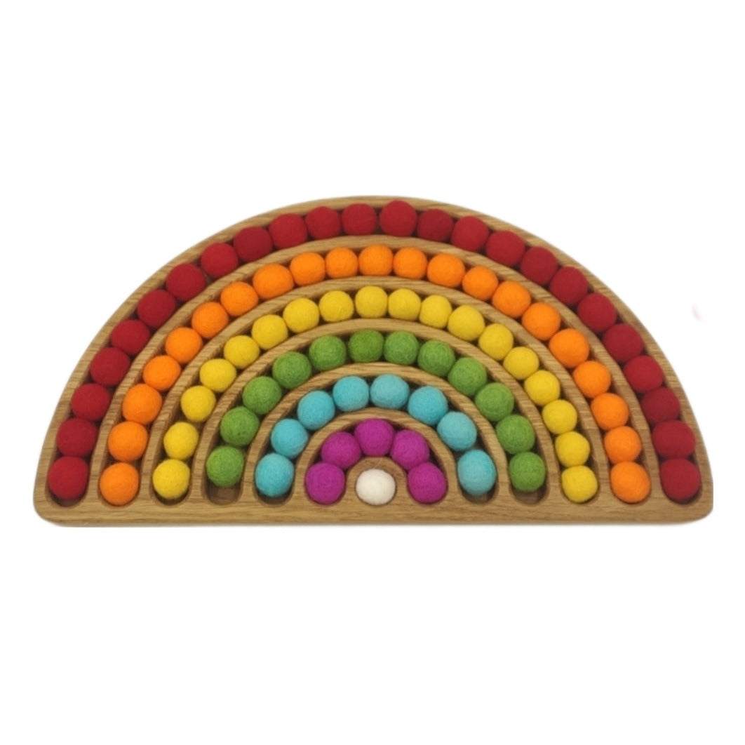 Handgerð leikföng / Þroskaleikföng / Viðarleikföng / Montessori / Sniðugar gjafir /Threewood / LaríLei / Larí Lei / filtkúlur